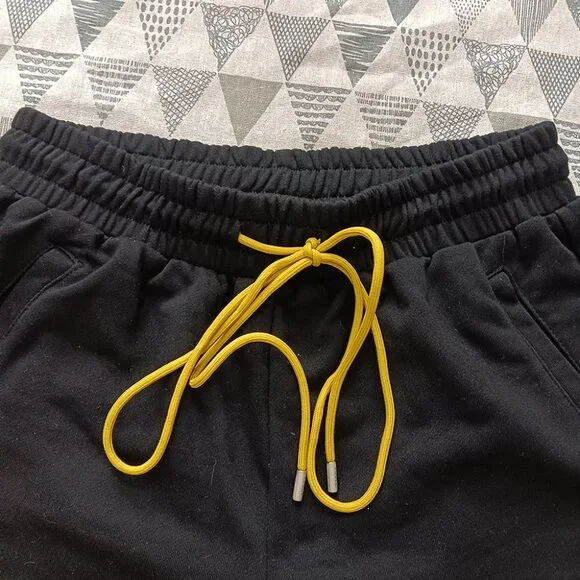 RhudeMilitary Twill Emboiered Logo Shorts Black Shorts